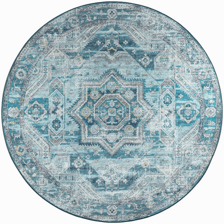 Dalyn Jericho JC5 Denim Rug round rug