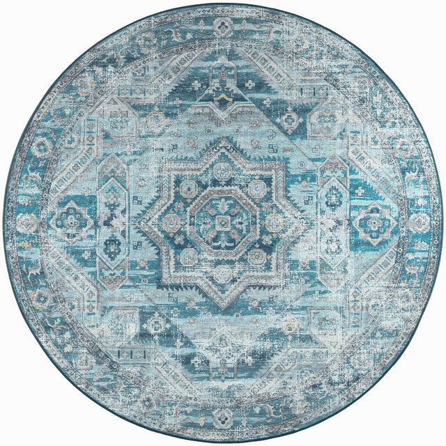 Dalyn Jericho JC5 Denim Rug round rug