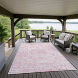 Dalyn Jericho JC5 Rose Rug outdoor lifestyle image