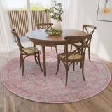 Dalyn Jericho JC5 Rose Rug shown in a room