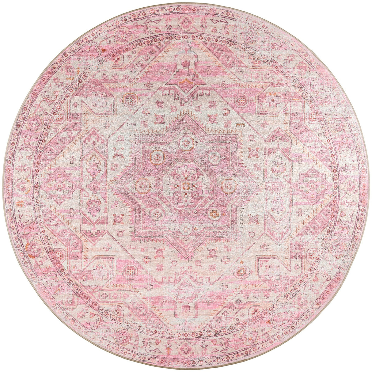 Dalyn Jericho JC5 Rose Rug round rug