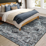 Dalyn Jericho JC5 Steel Rug shown in a room