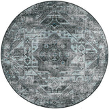 Dalyn Jericho JC5 Steel Rug round rug