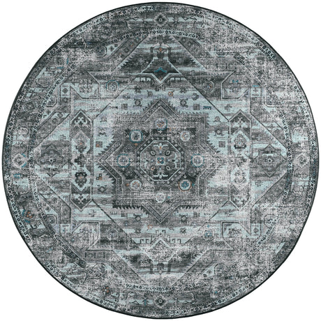Dalyn Jericho JC5 Steel Rug round rug