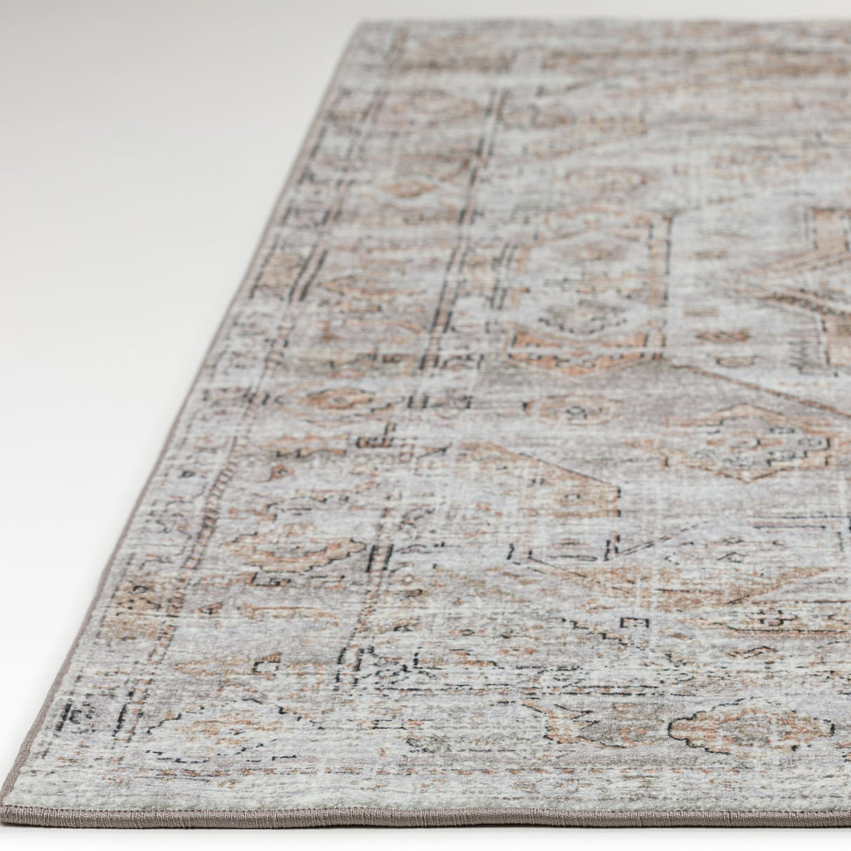 Dalyn Jericho JC5 Tin Rug finished edge detail