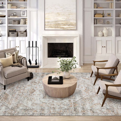 Dalyn Jericho JC5 Tin Rug shown in a room