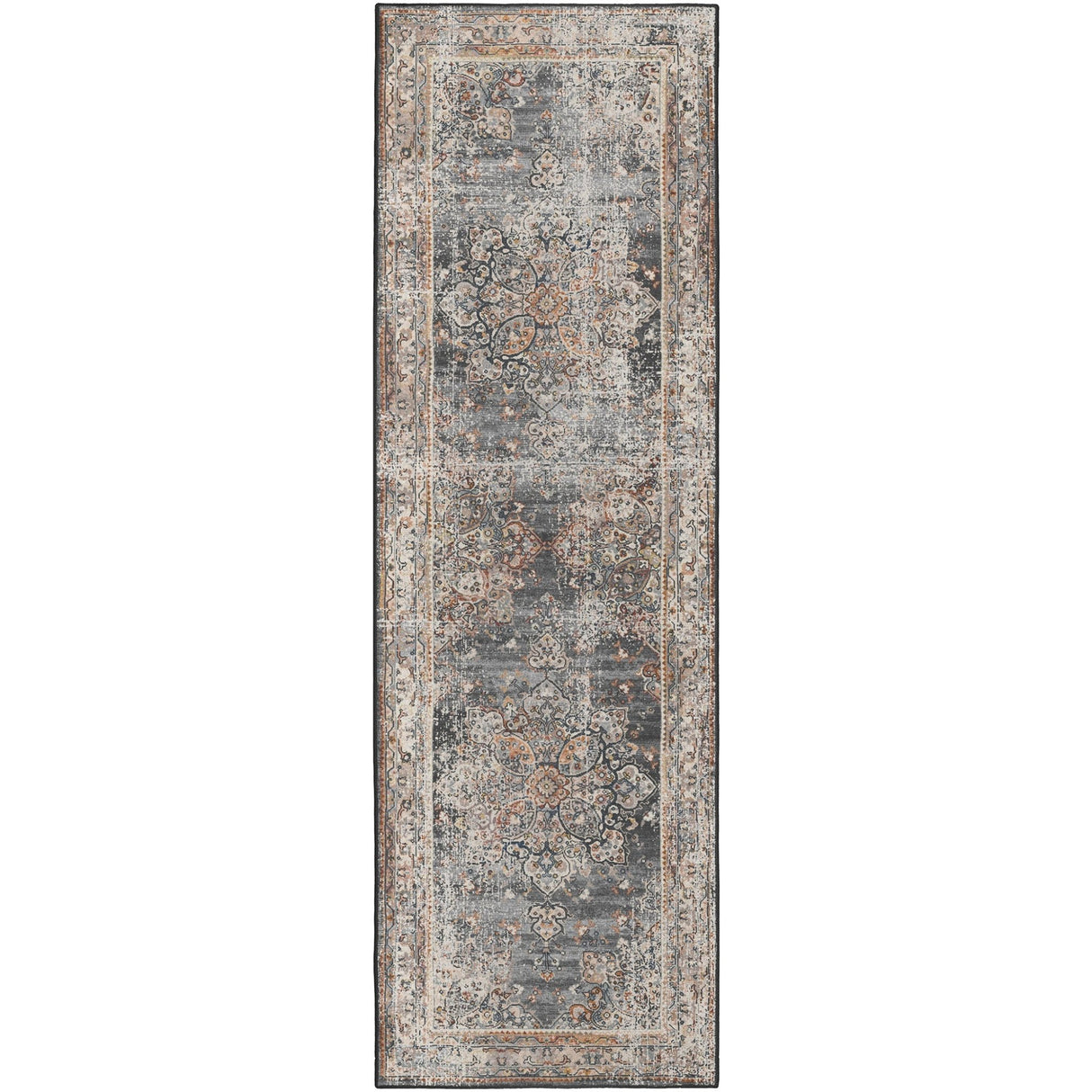 Dalyn Jericho JC6 Charcoal Rug runner rug