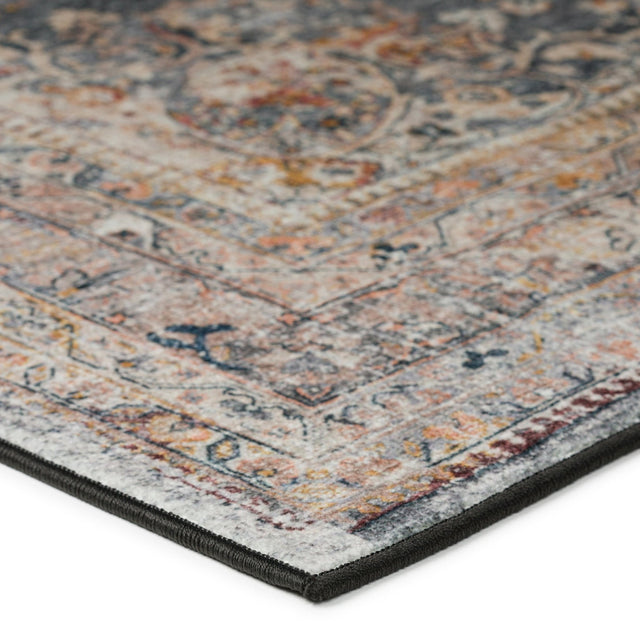 Dalyn Jericho JC6 Charcoal Rug corner detail