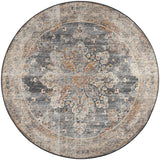 Dalyn Jericho JC6 Charcoal Rug round rug