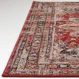 Dalyn Jericho JC6 Garnet Rug finished edge detail