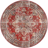 Dalyn Jericho JC6 Garnet Rug round rug