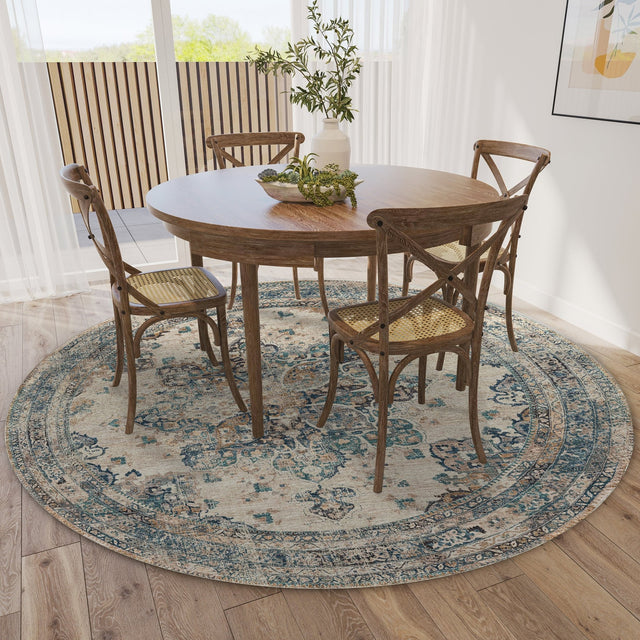 Dalyn Jericho JC6 Linen Rug shown in a room