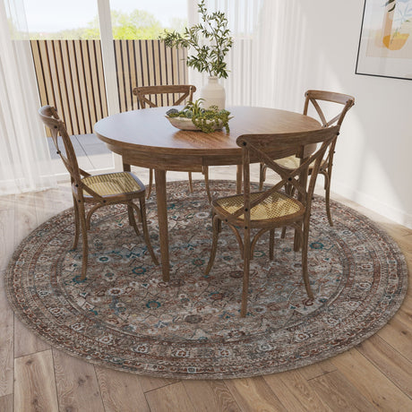Dalyn Jericho JC7 Latte Rug shown in a room