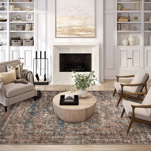 Dalyn Jericho JC7 Latte Rug shown in a room
