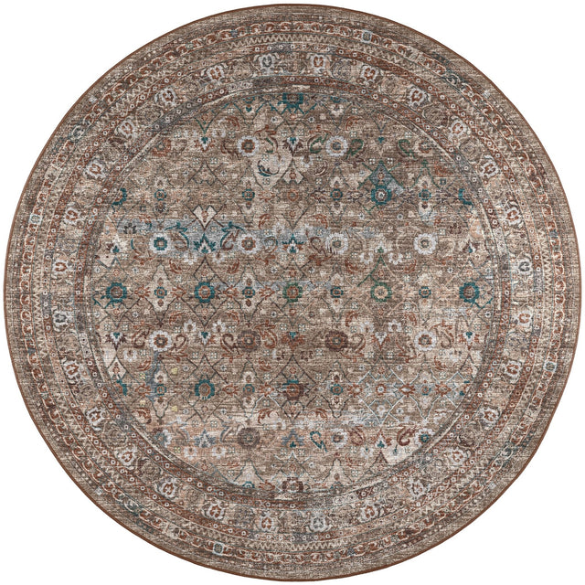 Dalyn Jericho JC7 Latte Rug round rug
