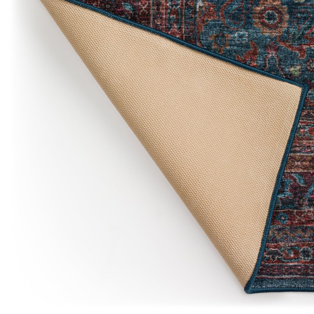 Dalyn Jericho JC7 Navy Rug backing detail