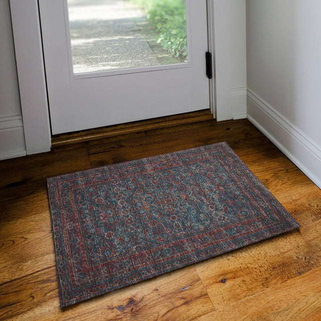 Dalyn Jericho JC7 Navy Rug shown in a room