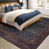 Dalyn Jericho JC7 Navy Rug shown in a room