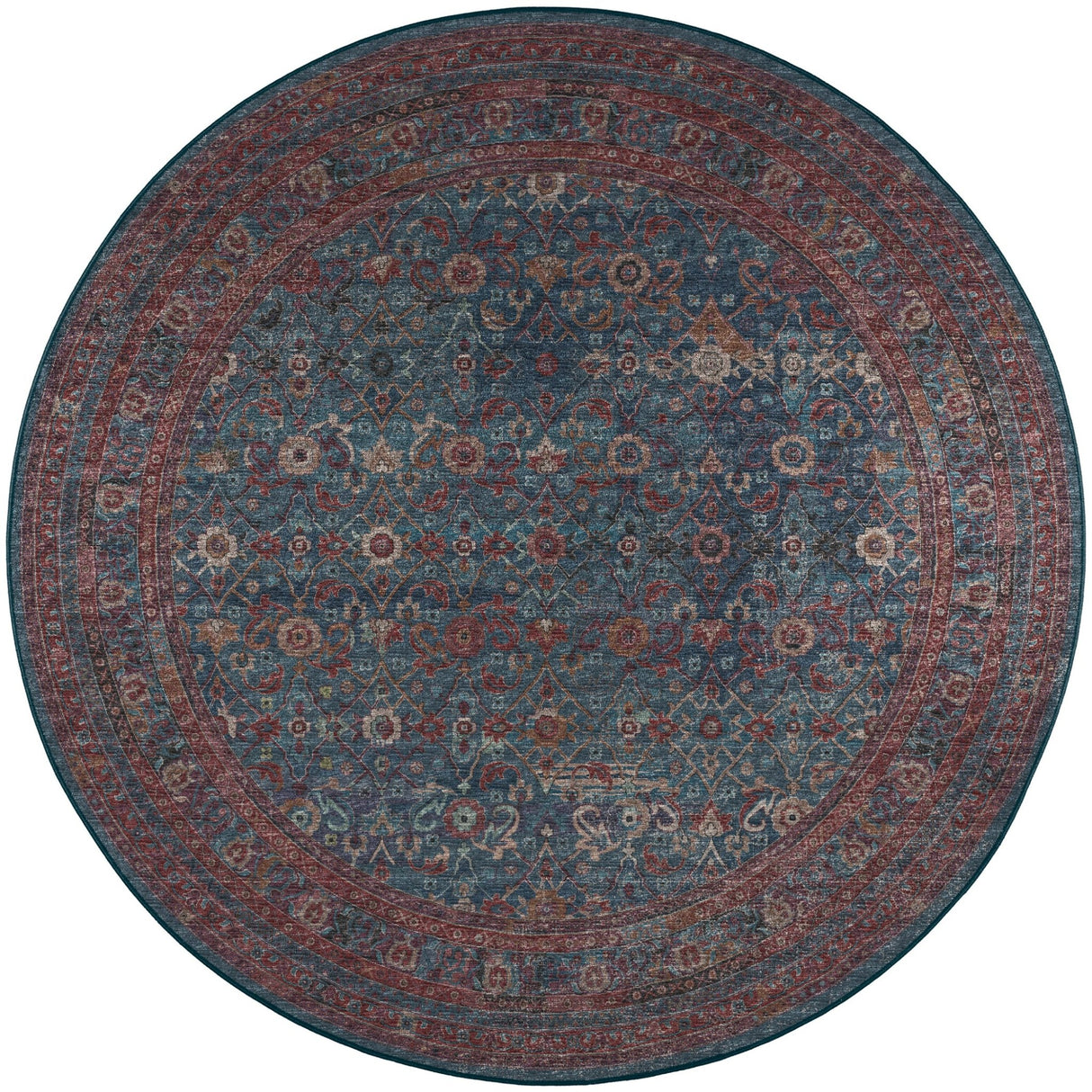 Dalyn Jericho JC7 Navy Rug round rug