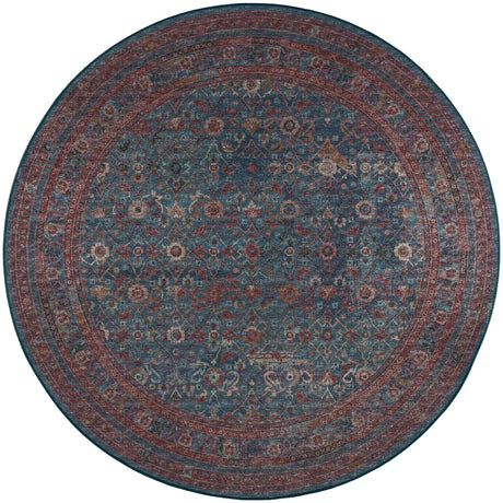 Dalyn Jericho JC7 Navy Rug round rug