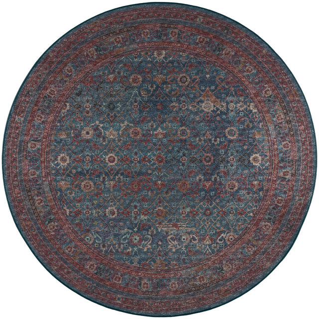 Dalyn Jericho JC7 Navy Rug round rug