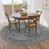 Dalyn Jericho JC7 Pewter Rug shown in a room