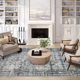Dalyn Jericho JC7 Pewter Rug shown in a room