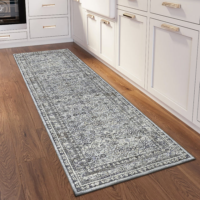 Dalyn Jericho JC7 Pewter Rug shown in a room
