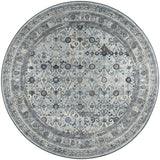 Dalyn Jericho JC7 Pewter Rug round rug