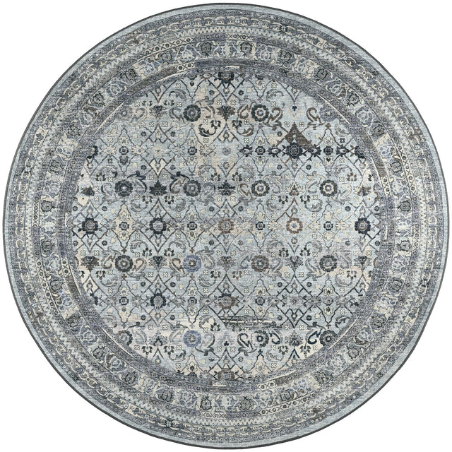 Dalyn Jericho JC7 Pewter Rug round rug