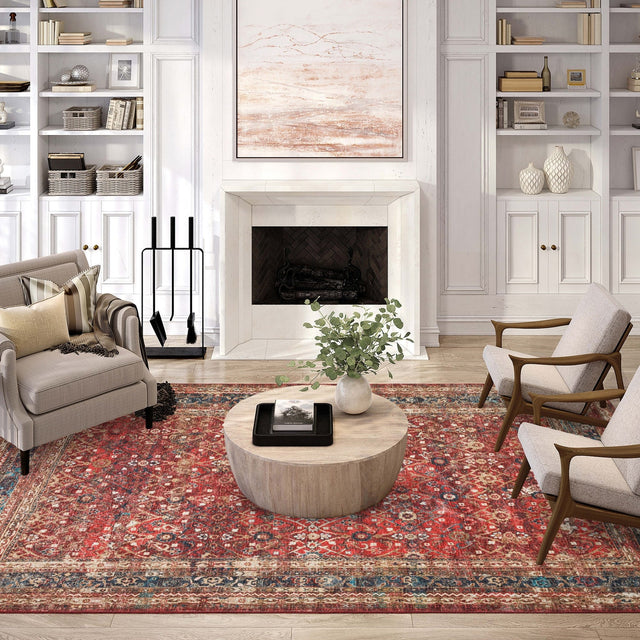 Dalyn Jericho JC7 Scarlett Rug shown in a room
