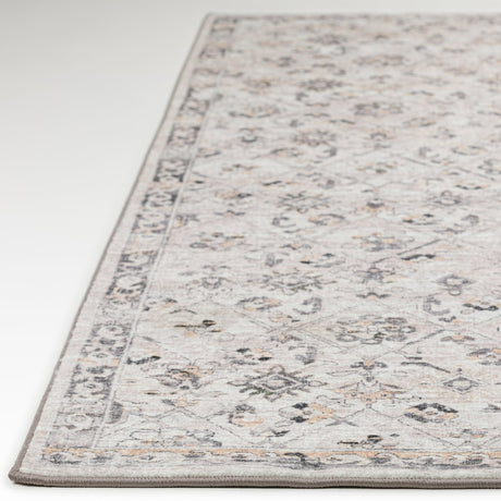Dalyn Jericho JC8 Mink Rug finished edge detail