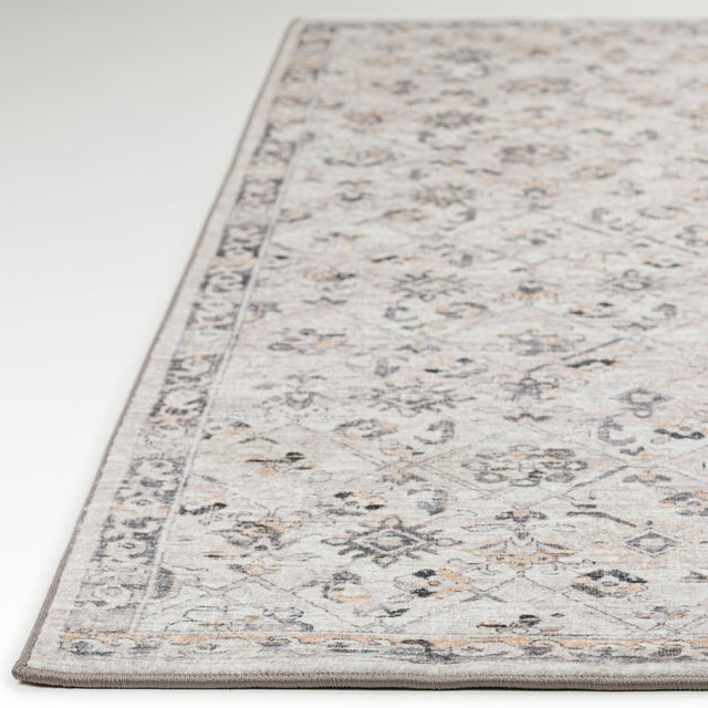 Dalyn Jericho JC8 Mink Rug finished edge detail
