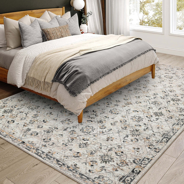 Dalyn Jericho JC8 Mink Rug shown in a room