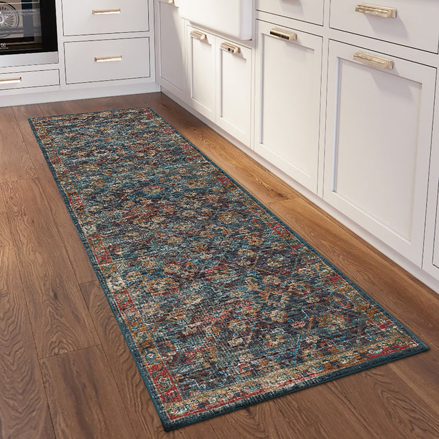 Dalyn Jericho JC8 Navy Rug shown in a room