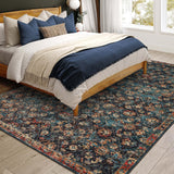Dalyn Jericho JC8 Navy Rug shown in a room