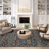 Dalyn Jericho JC8 Navy Rug shown in a room