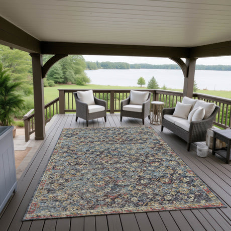 Dalyn Jericho JC8 Navy Rug outdoor lifestyle image