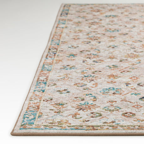 Dalyn Jericho JC8 Parchment Rug finished edge detail