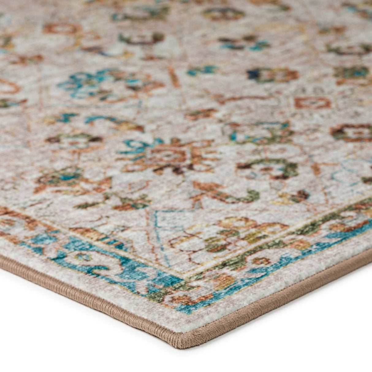 Dalyn Jericho JC8 Parchment Rug corner detail