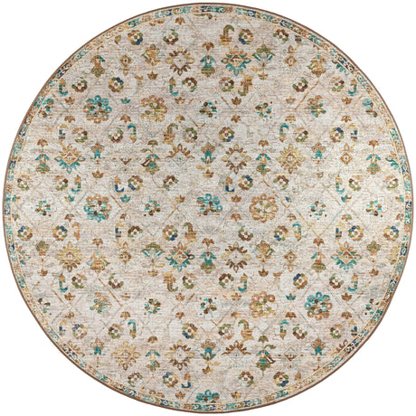 Dalyn Jericho JC8 Parchment Rug round rug