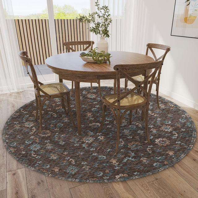 Dalyn Jericho JC8 Sable Rug shown in a room