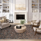 Dalyn Jericho JC8 Sable Rug shown in a room