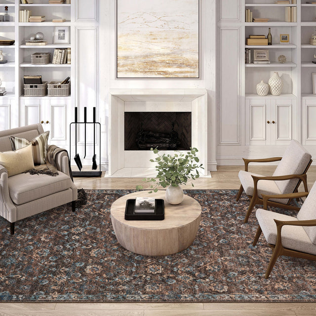 Dalyn Jericho JC8 Sable Rug shown in a room