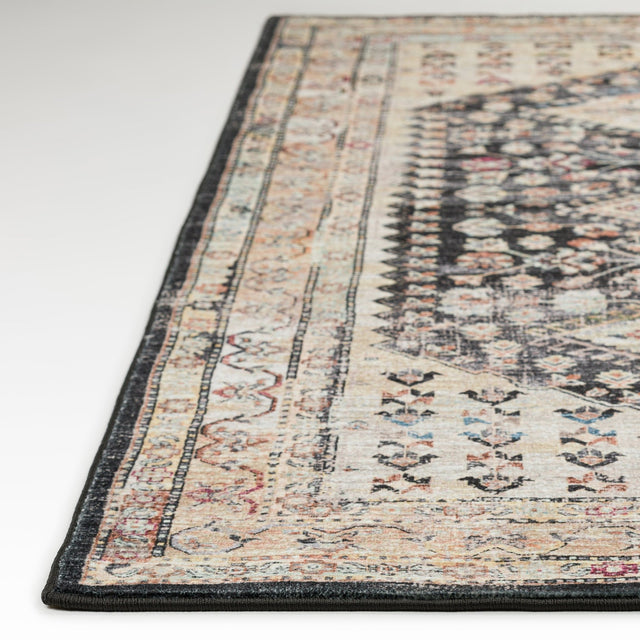 Dalyn Jericho JC9 Midnight Rug finished edge detail