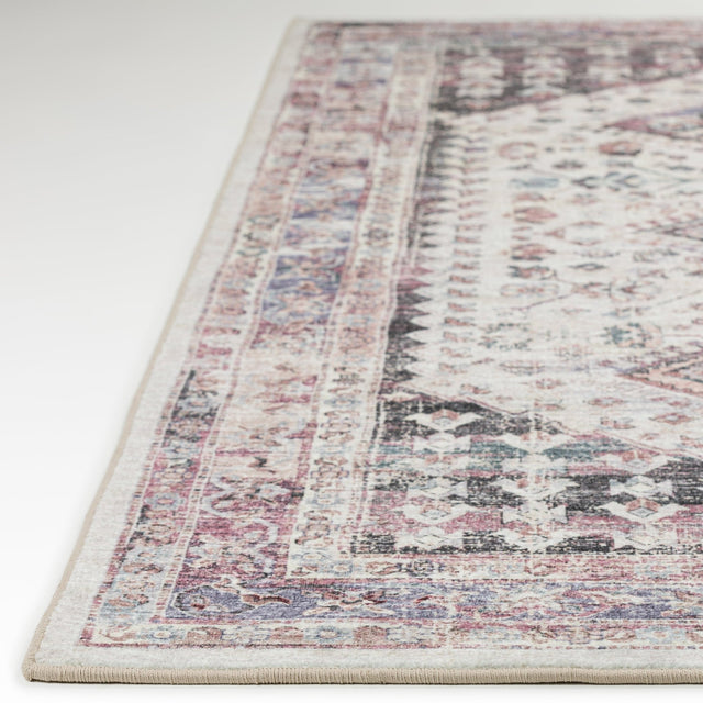 Dalyn Jericho JC9 Pearl Rug finished edge detail