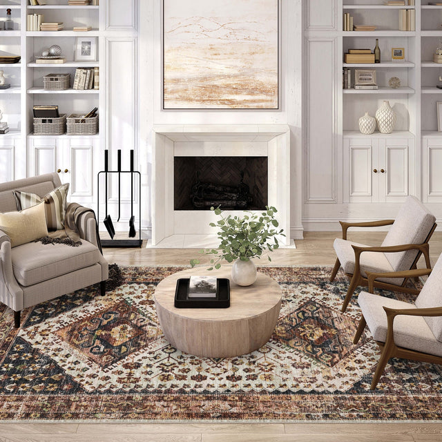 Dalyn Jericho JC9 Putty Rug shown in a room
