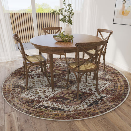 Dalyn Jericho JC9 Putty Rug shown in a room