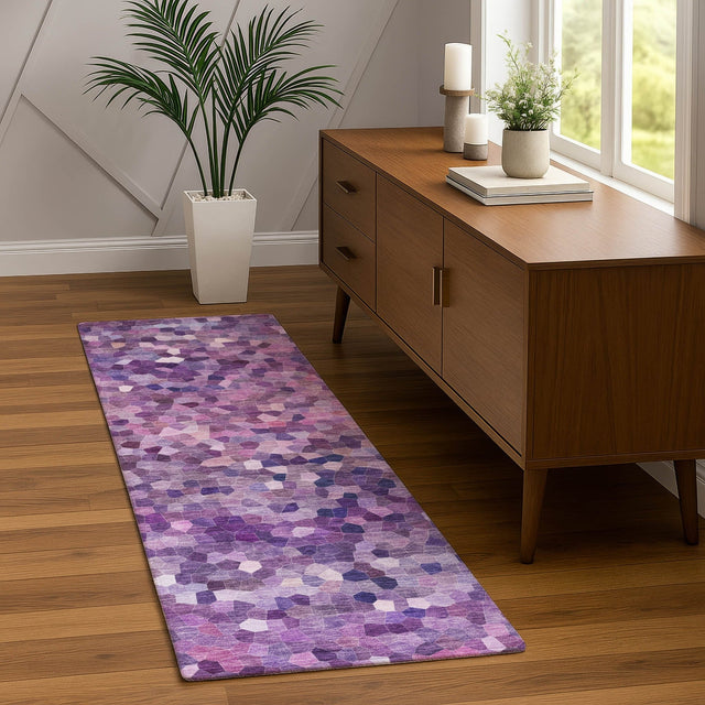 Dalyn Kaleidoscope KL1 Transitional Machine Made Plum Rug