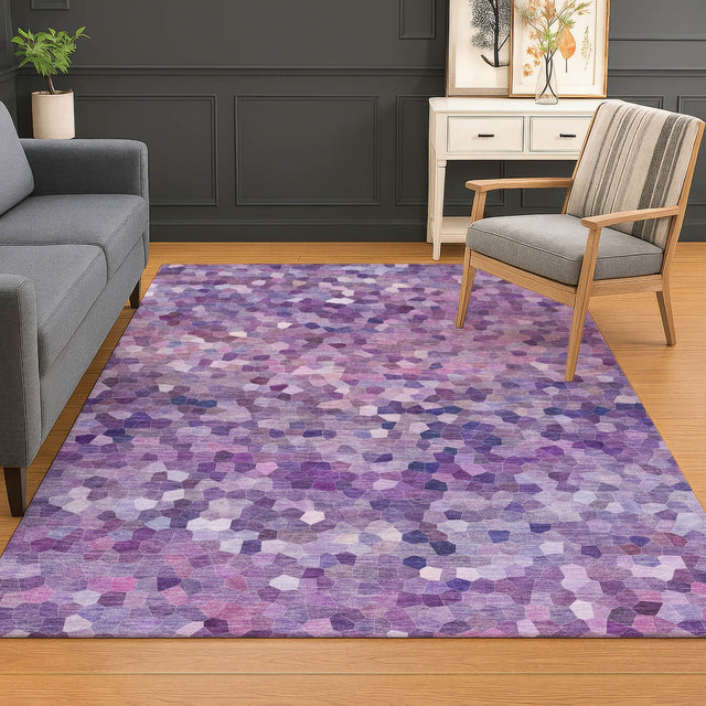 Dalyn Kaleidoscope KL1 Transitional Machine Made Plum Rug